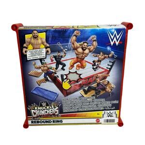 Mattel WWE Knuckle Crunchers Rebound Ring Playset with Seth Rollins Figure New
